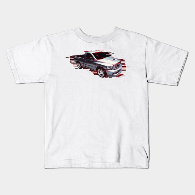 Gray SRT10 single cab pickup truck Kids T-Shirt by mfz